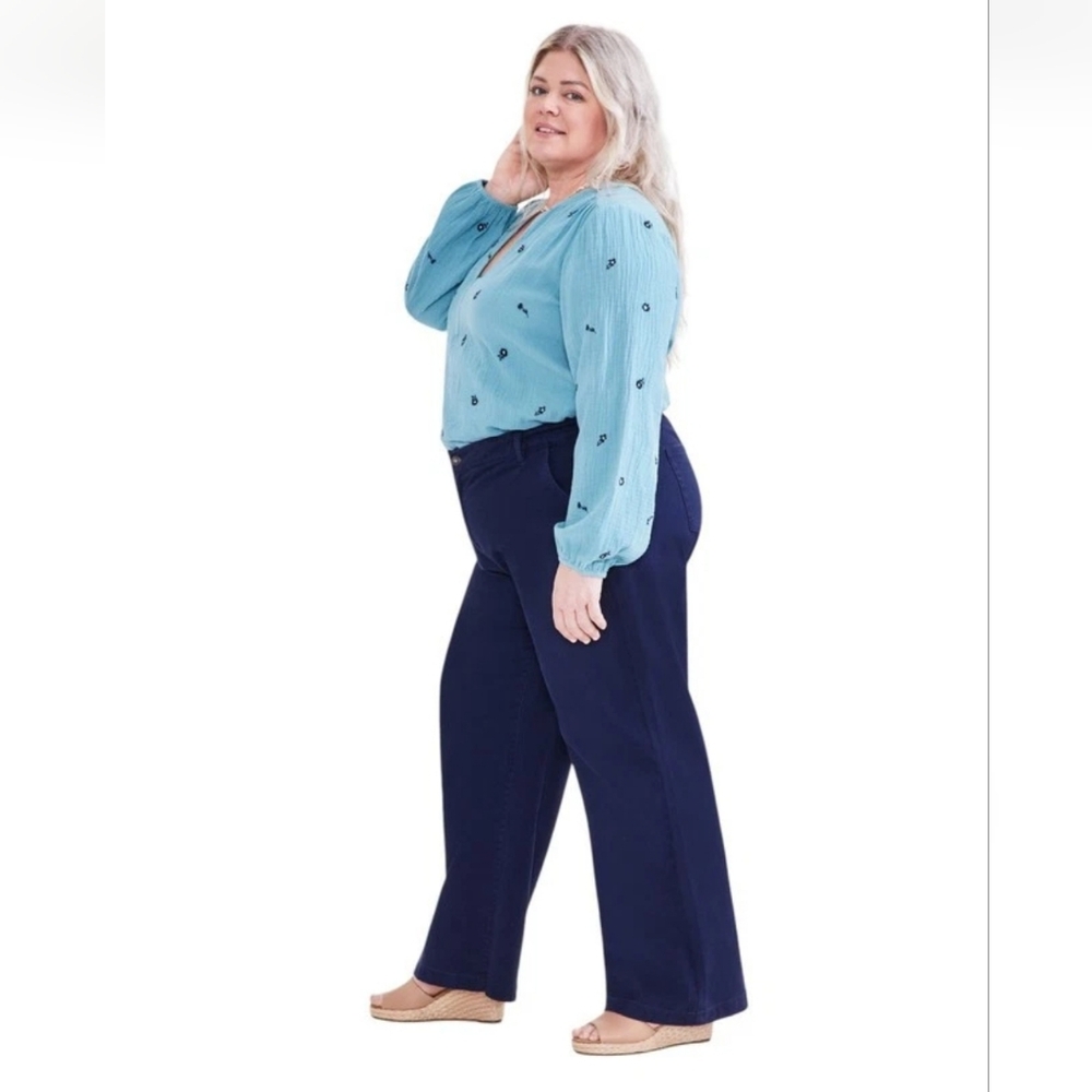 Style & Co Pants Womens Plus Size High Rise Wide Leg Casual Trouser NWT - Picture 2 of 7